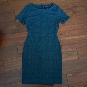 Banana Republic gray and black houndstooth dress